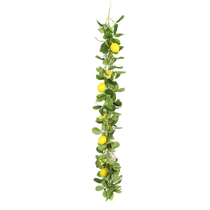 Bulk 39" Greenery Garland with Lemons and Flowers Wholesale