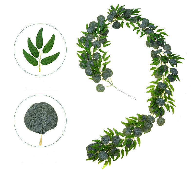 Bulk 6.5FT Artificial Eucalyptus Garland Greenery Hanging Vines for Wedding Table Runner Party Centerpiece Wholesale