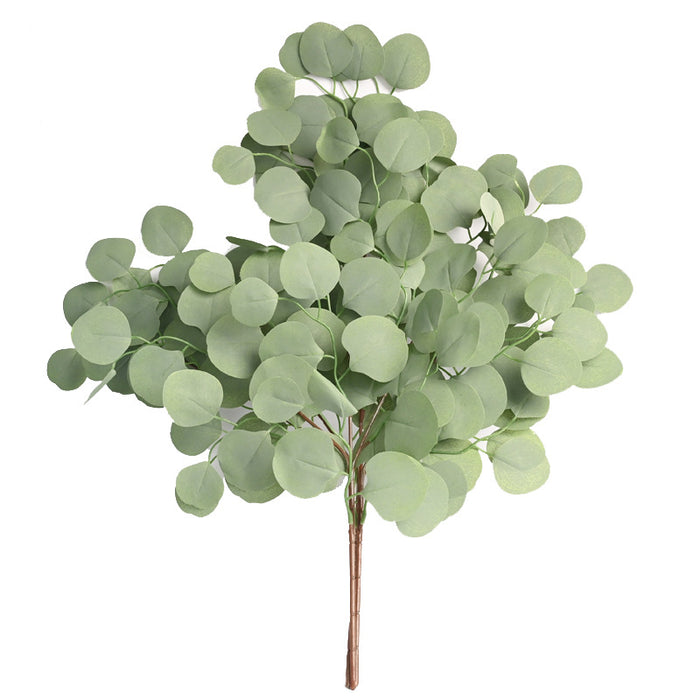 Bulk 23" Artificial Greenery Stems Eucalyptus Stems Round Leaves Wholesale