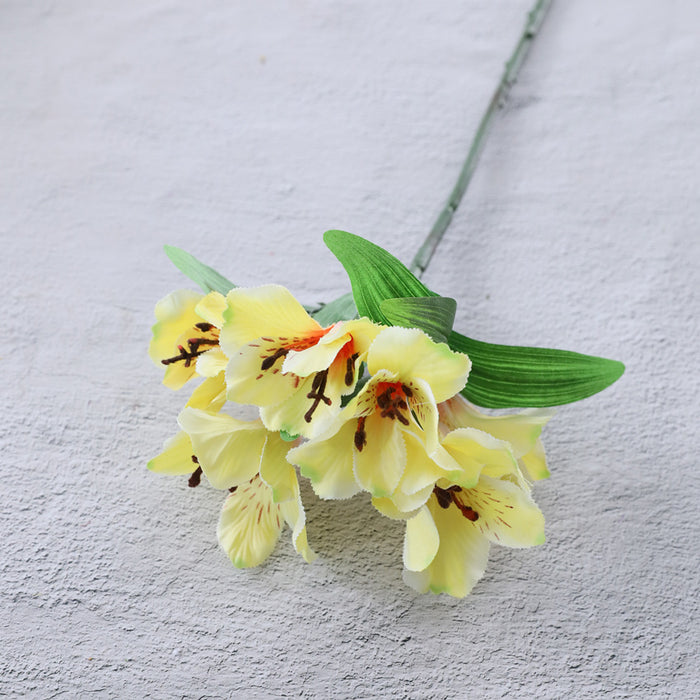 Bulk Artificial Alstroemeria Peruvian Lily Silk Flower Stems Flower Arrangements