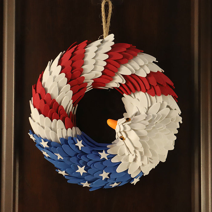 Bulk 15" Eagle Wreath Independence Day Decorative Wreaths Wholesale