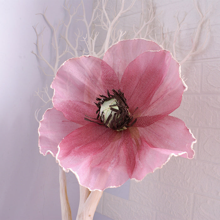 Bulk Extra Size Poppy Yarns Flower Head Photo Mall Prop Wholesale