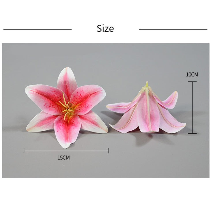 Bulk 10 Pcs Real Touch Tiger Lilies Flowers Heads Wholesale