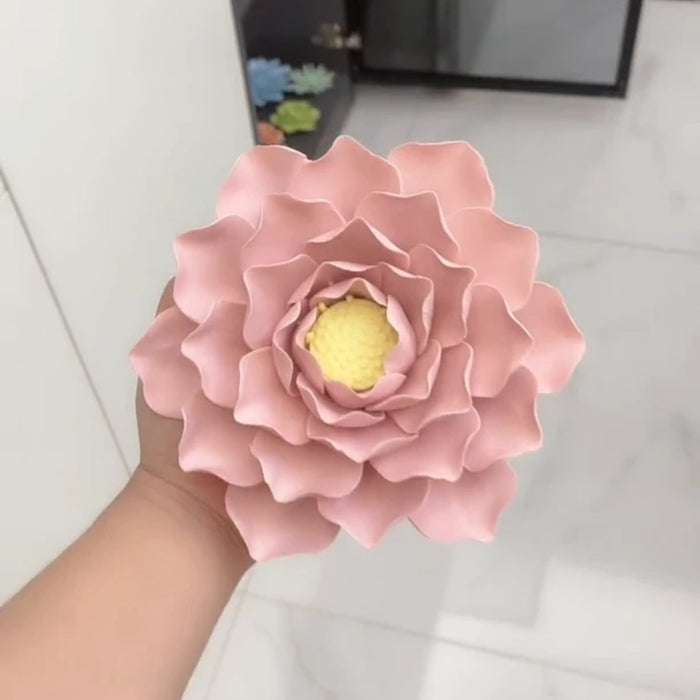 Bulk 7" Porcelain Lotus Flowers Ceramic Artificial Hanging Decoration Wholesale