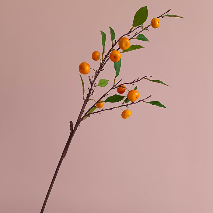 Bulk 33" 9 Fruits Tangerine Stems Artificial Fruits Kumquat Branches Spray Wholesale