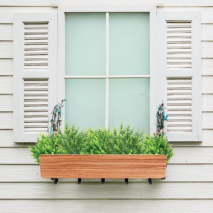 Bulk 18Pcs Artificial Greenery Plants Boxwood UV Resistant Shrubs for Outdoors Hanging Planters Window Box Front Porch Indoor Decorations Wholesale