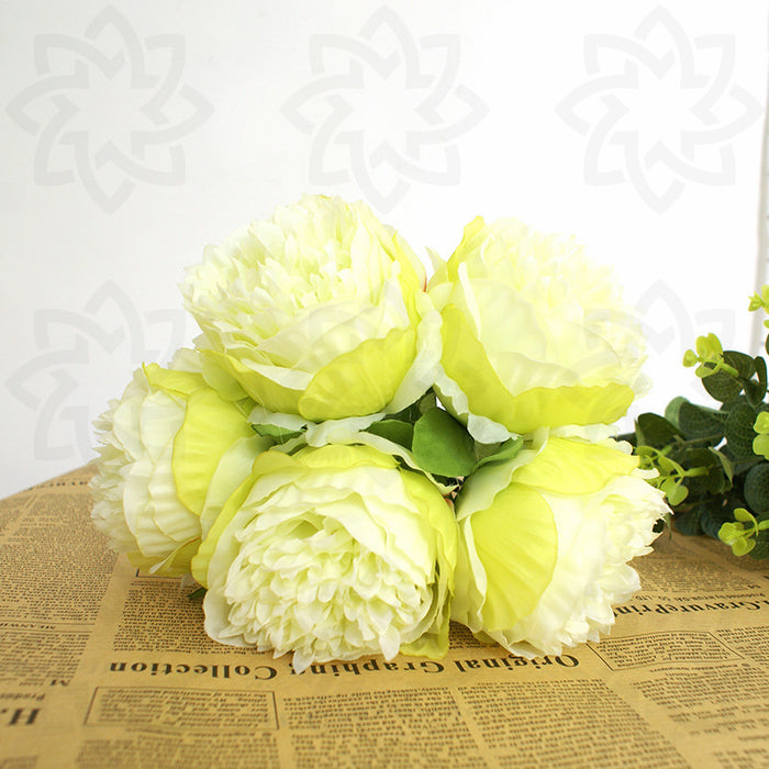 Bulk 7 Colors 11" Silk Peony Bouquet Peony Bouquet for Wedding Arrangements for Centerpieces Wholesale