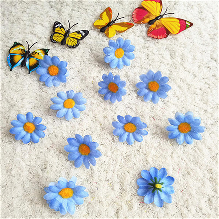 Bulk 20Pcs 17 Colors Daisy Flowers Heads Artificial Gerbera Silk Flowers for Wedding Party and DIY Craft Wholesale