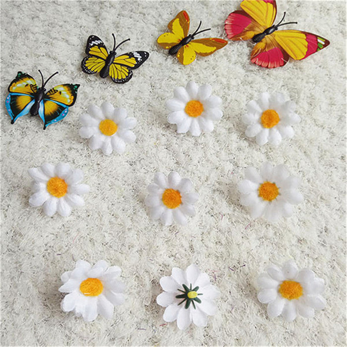Bulk 20Pcs 17 Colors Daisy Flowers Heads Artificial Gerbera Silk Flowers for Wedding Party and DIY Craft Wholesale