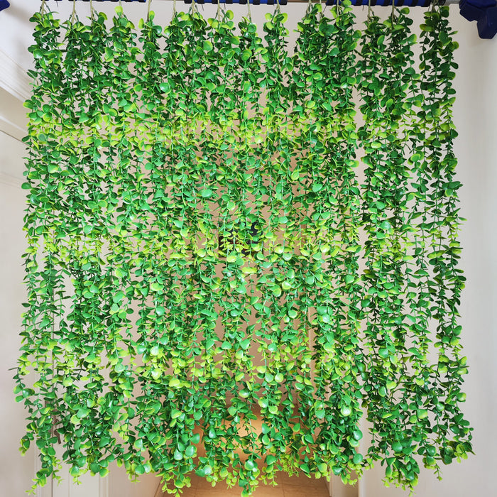 Bulk 47" Boxwood Hanging Vines Garland Artificial Greenery Hanging Plants UV Resistant Wholesale