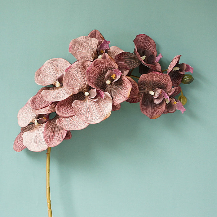 Bulk 37" Phalaenopsis Orchids Long Stem Vintage Silk Flowers for Centerpieces Wedding Crafts Wholesale