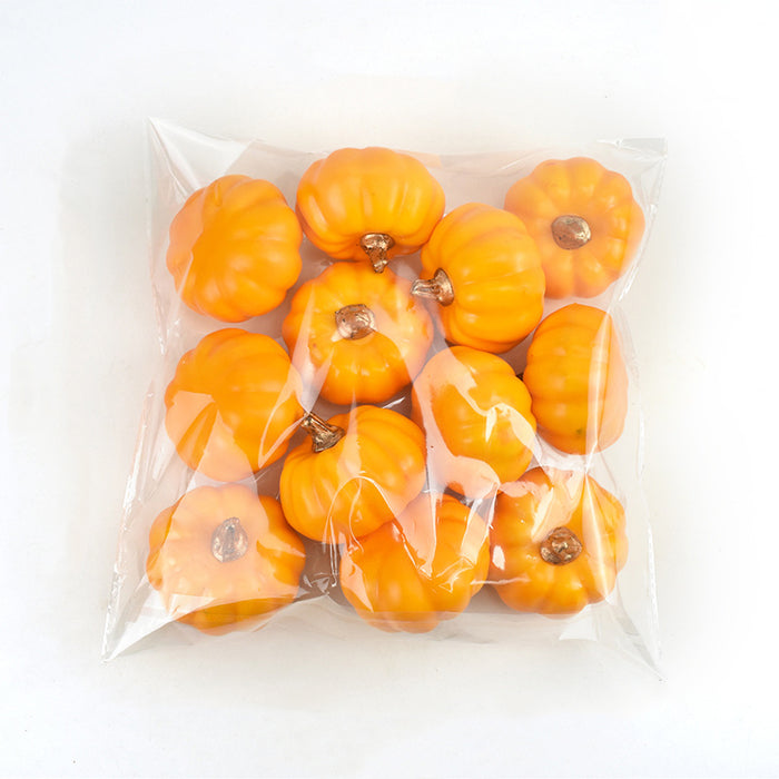 Bulk 12Pcs Halloween Artificial Pumpkins Vegetables Centerpiece Mantel Crafts Wholesale