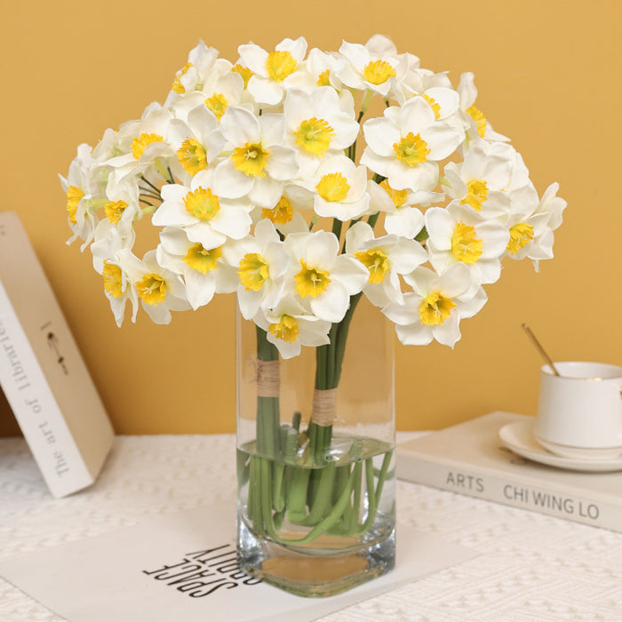 Bulk 16" 6 Pcs Spring Yellow Daffodils Stems Narsissus Bouquet Daffodil Festival Events Wholesale