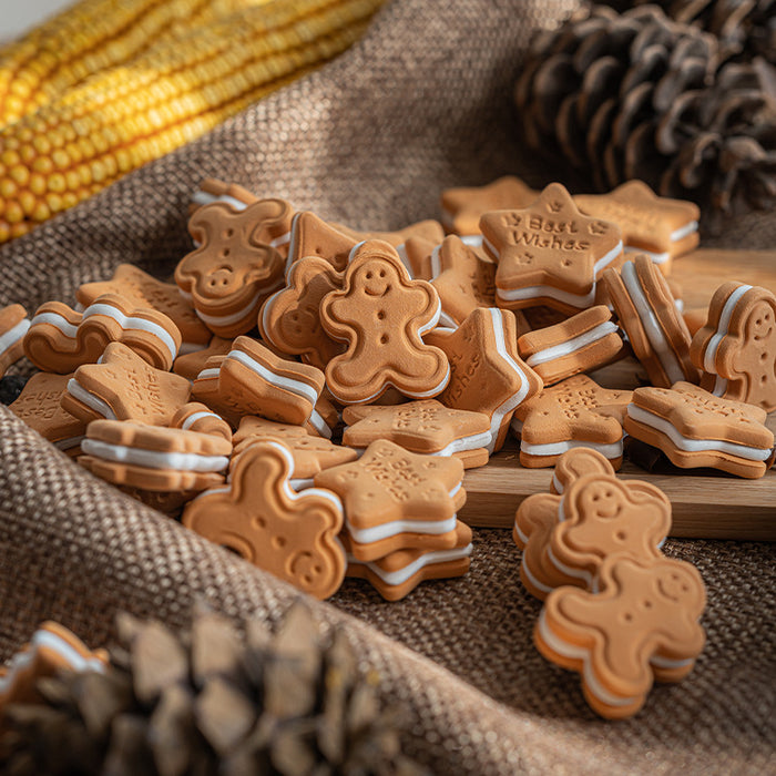 Bulk Artificial Biscuits Gingerbread Simulation Realistic Cookies Christmas Decorations Wholesale