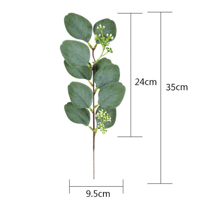 Bulk 13.7" 10 Pcs Fake Eucalyptus Leaves Stems Plant Wholesale