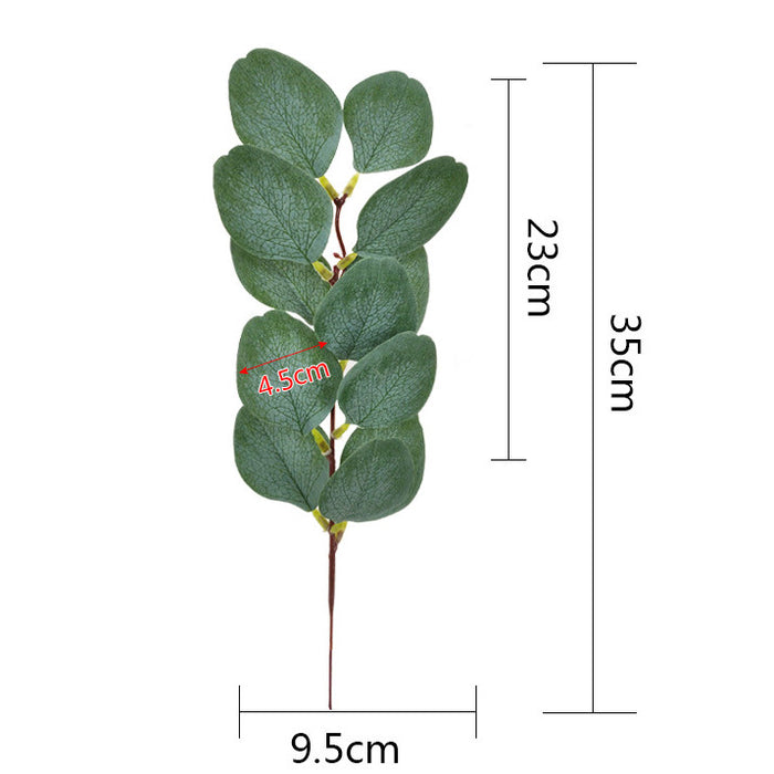 Bulk 13.7" 10 Pcs Fake Eucalyptus Leaves Stems Plant Wholesale