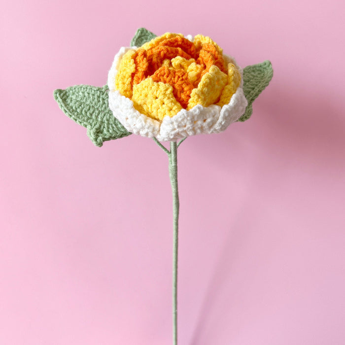 Bulk Knitting Crochet Artificial Flower Handmade Gifts Wholesale