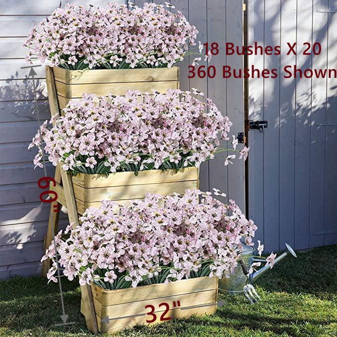 Bulk Narcissus Bushes Artificial Orchids Flowers for Outdoor UV Resistant Flowers Wholesale
