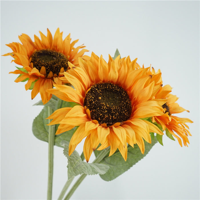 Bulk 23" Real Touch Sunflower Stem Artificial Flowers Wholesale