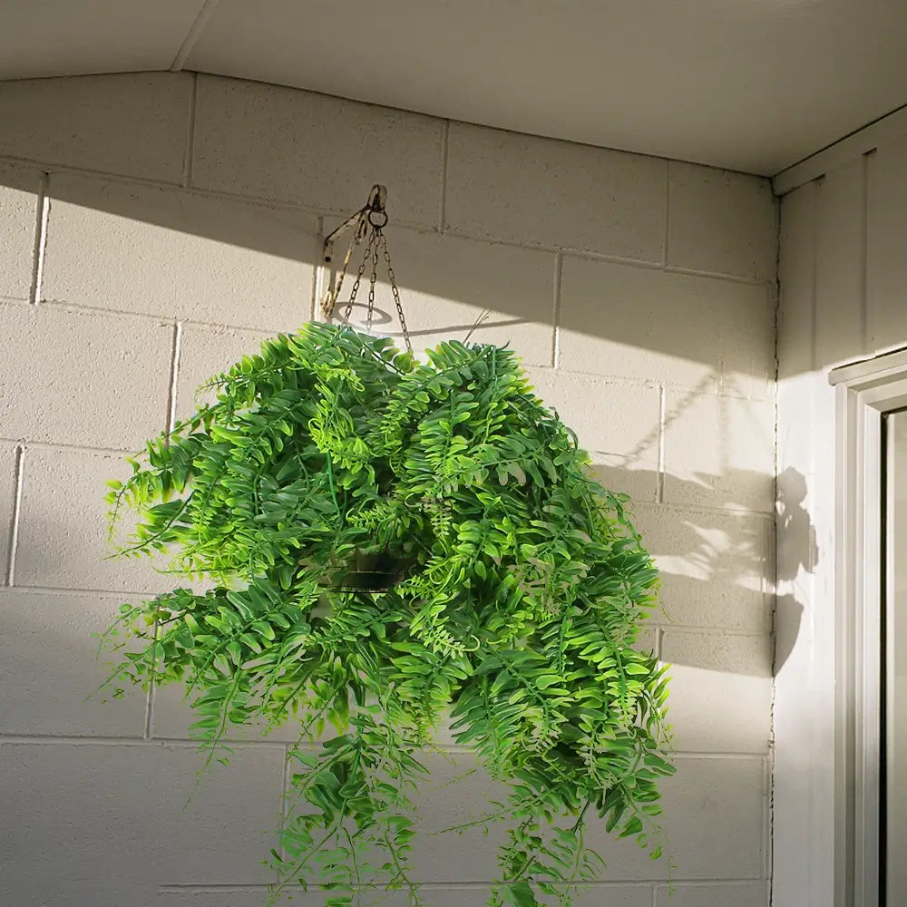 How to use fake hanging ferns for outdoors - Artificialmerch