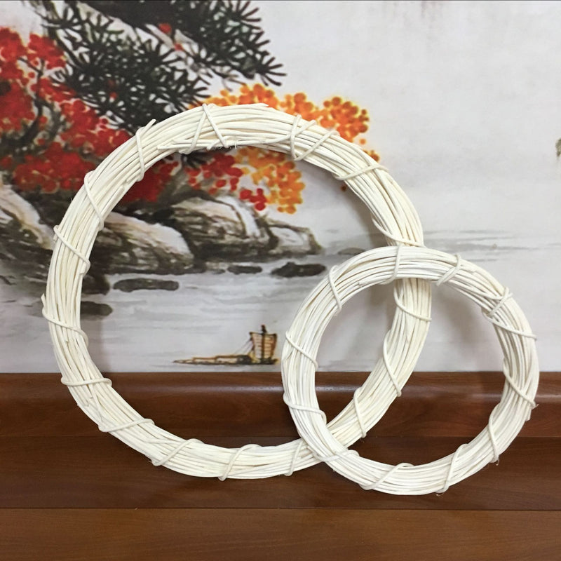 Bulk 2 Pack DIY Crafts Rattan Colorful Wreaths Frame Wholesale
