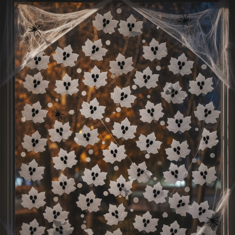 Bulk 10pcs Halloween Spooky Maple Leaves Halloween Decoration Wholesale