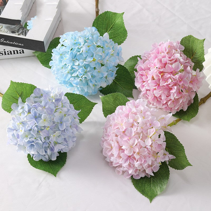 Centres de table en boule en vrac Tiges d'hortensia en soie Arrangements floraux Vente en gros de mariage