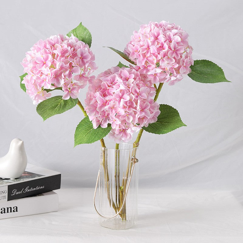 Centres de table en boule en vrac Tiges d'hortensia en soie Arrangements floraux Vente en gros de mariage