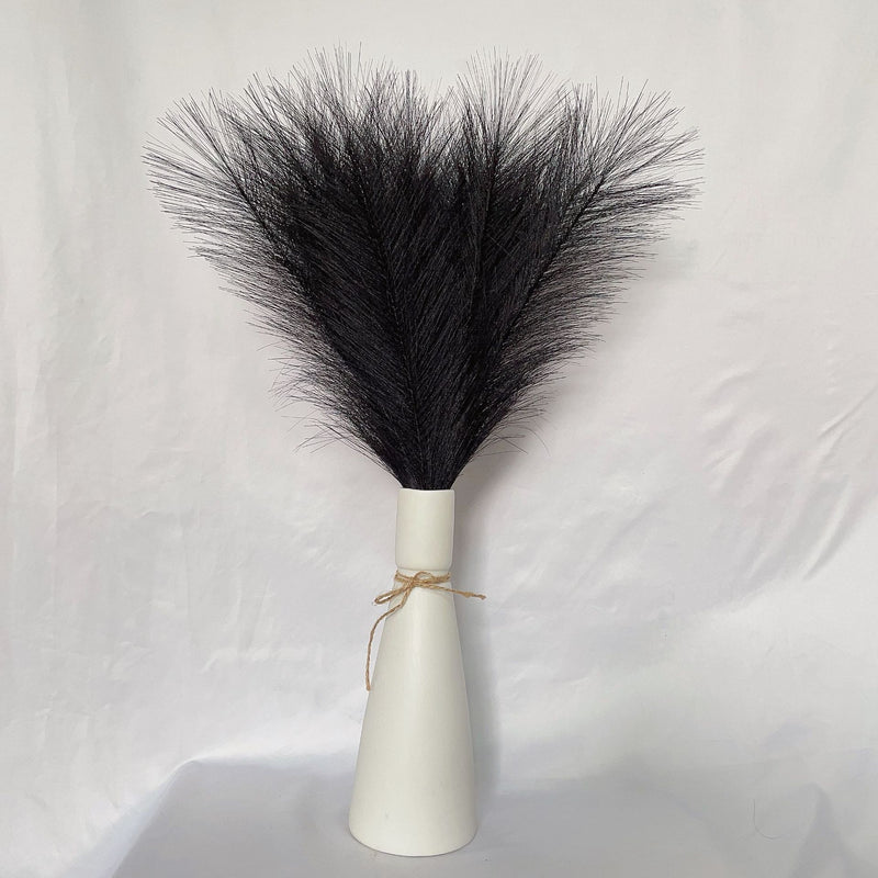 Liquidation en vrac 21" Tiges de pampas moelleuses Plantes artificielles réalistes Herbe de pampa artificielle Vente en gros 