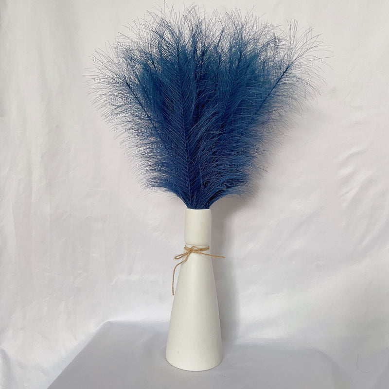 Liquidation en vrac 21" Tiges de pampas moelleuses Plantes artificielles réalistes Herbe de pampa artificielle Vente en gros 