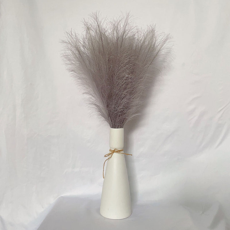 Liquidation en vrac 21" Tiges de pampas moelleuses Plantes artificielles réalistes Herbe de pampa artificielle Vente en gros 