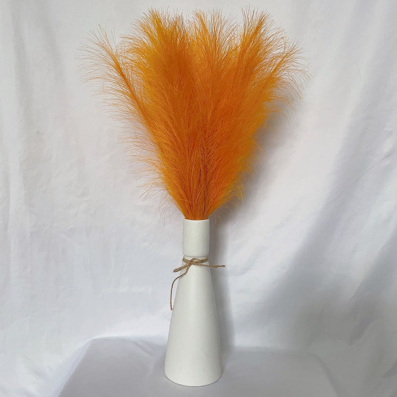 Liquidation en vrac 21" Tiges de pampas moelleuses Plantes artificielles réalistes Herbe de pampa artificielle Vente en gros 