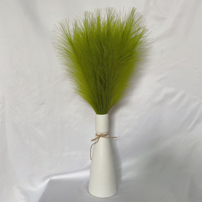 Liquidation en vrac 21" Tiges de pampas moelleuses Plantes artificielles réalistes Herbe de pampa artificielle Vente en gros 