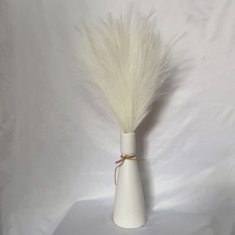 Liquidation en vrac 21" Tiges de pampas moelleuses Plantes artificielles réalistes Herbe de pampa artificielle Vente en gros 