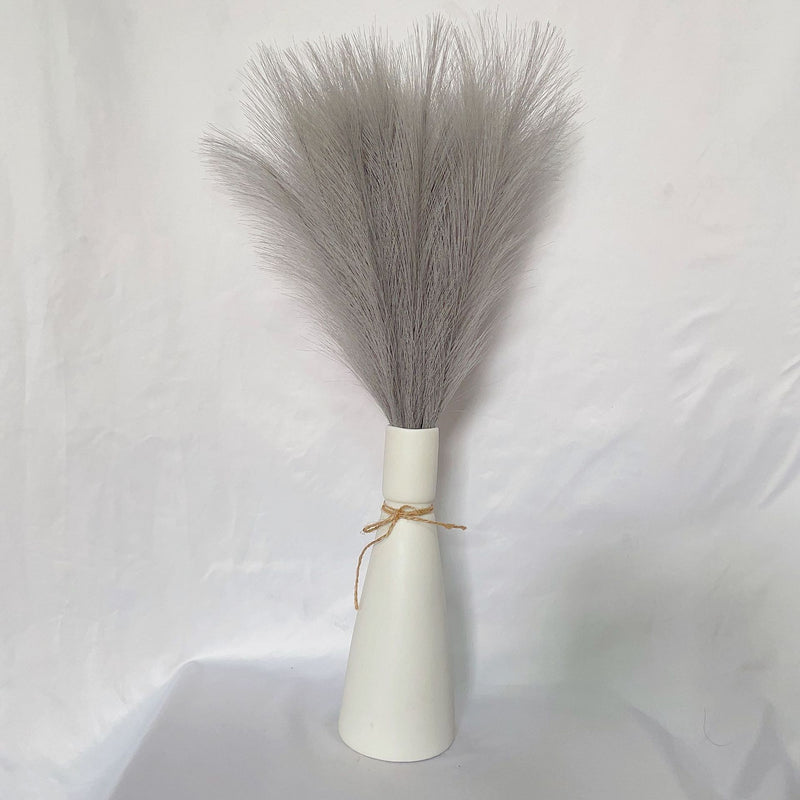 Liquidation en vrac 21" Tiges de pampas moelleuses Plantes artificielles réalistes Herbe de pampa artificielle Vente en gros 