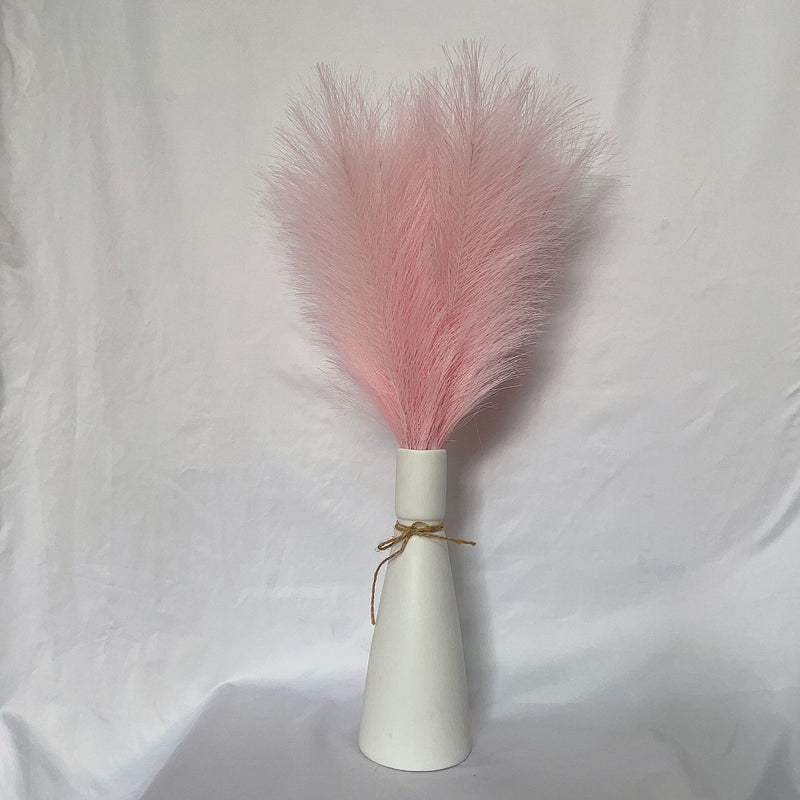 Liquidation en vrac 21" Tiges de pampas moelleuses Plantes artificielles réalistes Herbe de pampa artificielle Vente en gros 