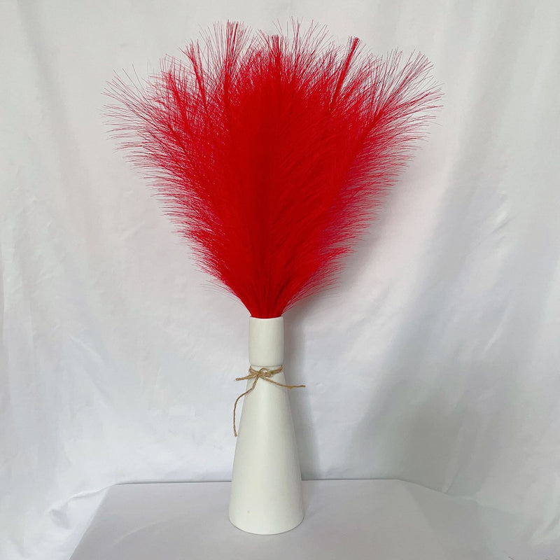 Liquidation en vrac 21" Tiges de pampas moelleuses Plantes artificielles réalistes Herbe de pampa artificielle Vente en gros 