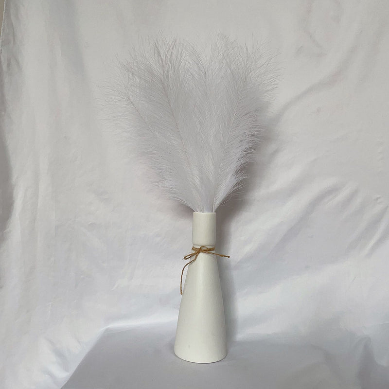 Liquidation en vrac 21" Tiges de pampas moelleuses Plantes artificielles réalistes Herbe de pampa artificielle Vente en gros 