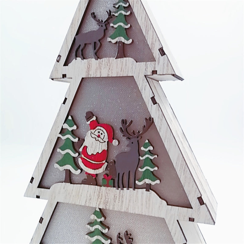 Lot de 3 décorations lumineuses pour sapin de Noël en vrac pour décoration de bureau