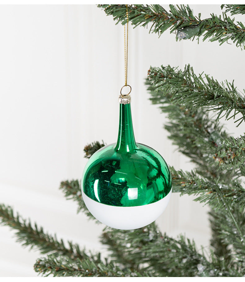 Bulk Christmas Ornament with Rope Onion Glass Ball for Christmas Tree Decoration Wholesale