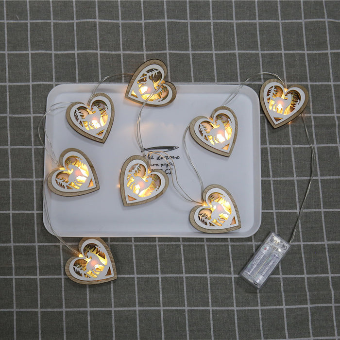 Bulk Xmas LED String Lights Star Xmas Tree Heart Shape 67" for Decoration Wholesale