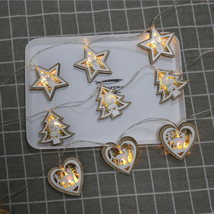 Bulk Xmas LED String Lights Star Xmas Tree Heart Shape 67" for Decoration Wholesale