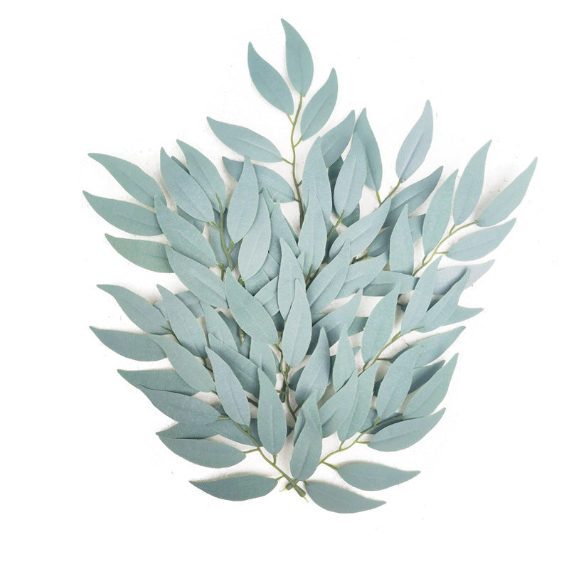 Venta al por mayor de hojas de sauce artificiales a granel 100 piezas