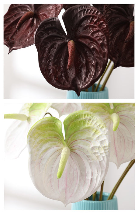 Bulk 27" Anthurium Stem Tropical Flowers UV Resistant Artificial Wholesale