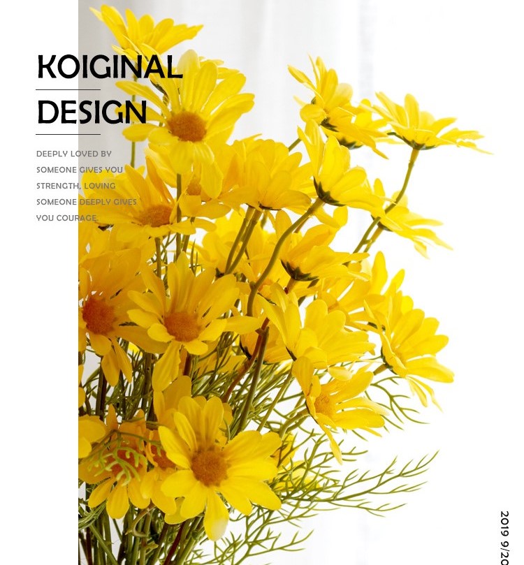 Flores artificiales a granel Gerber Daisy Stem 20 pulgadas al por mayor 