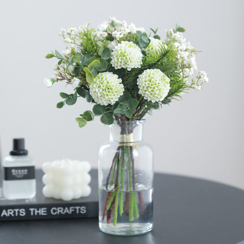 Bulk 2 Bundles 11.4" Ball Mum Bouquet Floral Arrangement for Table Wedding Centerpieces Wholesale