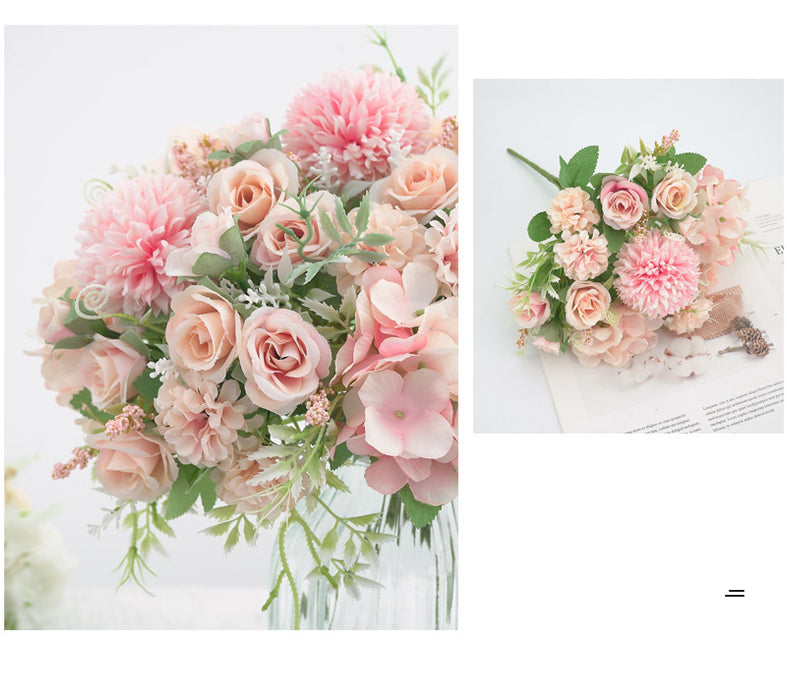 Bulk 12 "7 ​​tenedores flores artificiales peonía falsa boda decoración del hogar al por mayor