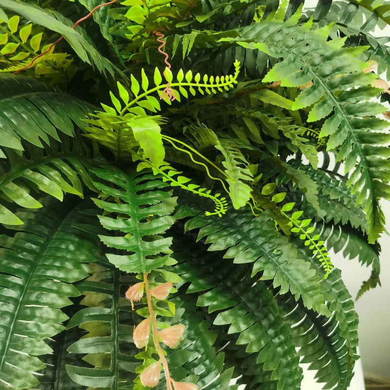 Bulk Upgraded Large Outside Plants Artificial Ferns for Outdoors Look Real Fake Ferns UV Resistant Wholesale
