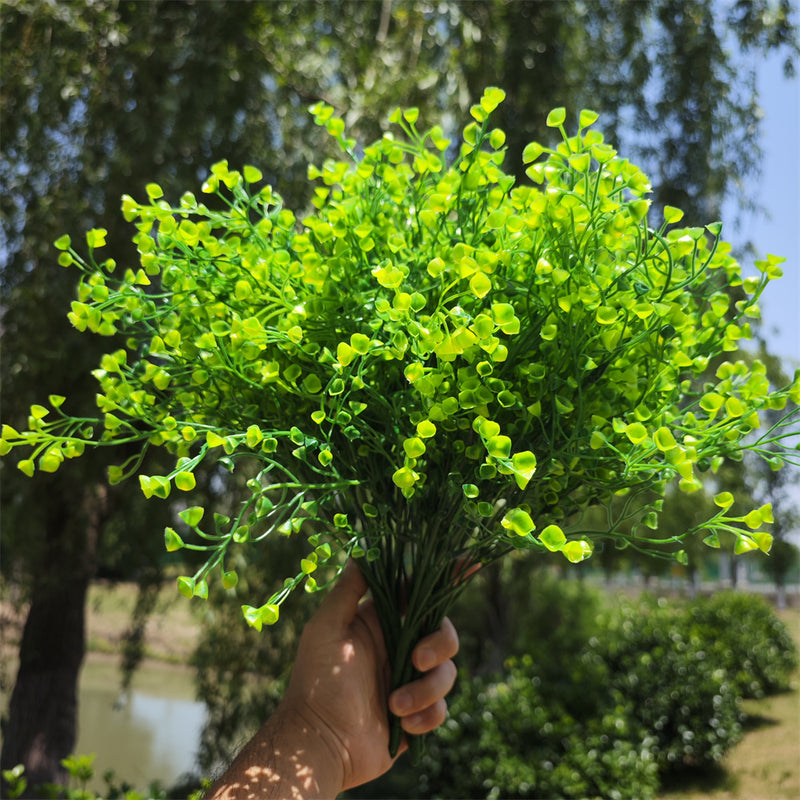 Bulk 8 Bundles Artificial Flowers Outdoor Artificial Plants UV Resistant for Garden Porch Hanging Planters