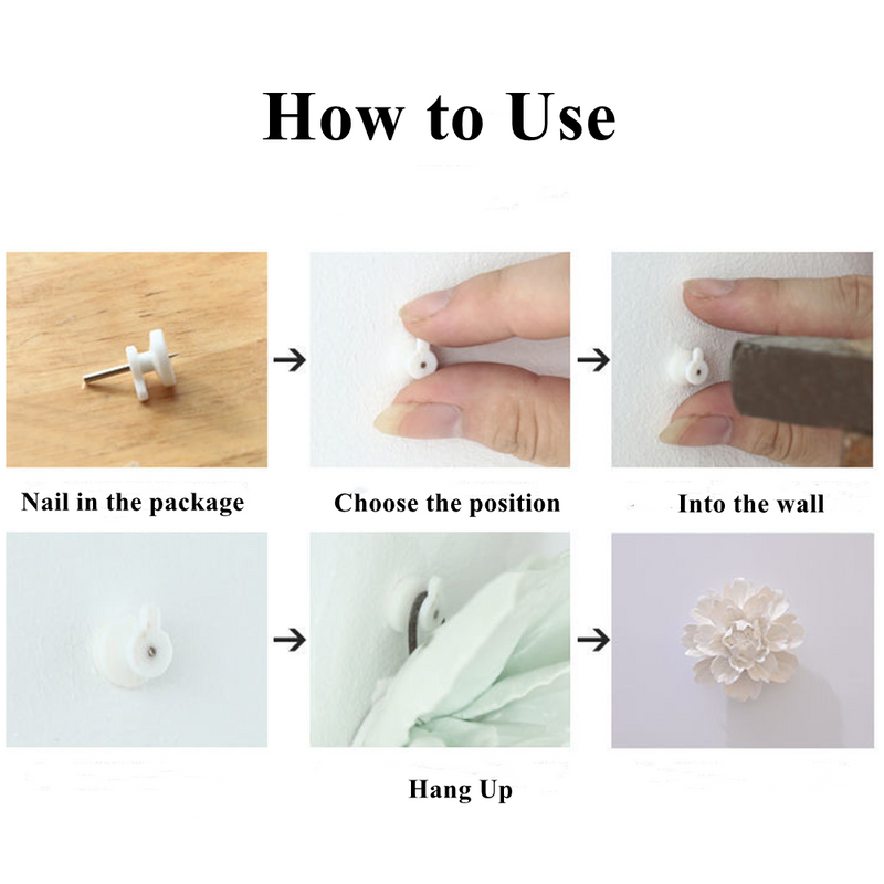 Bulk 4.7" Porcelain Peony Flowers Ceramic Artificial Hanging Decoration Wholesale